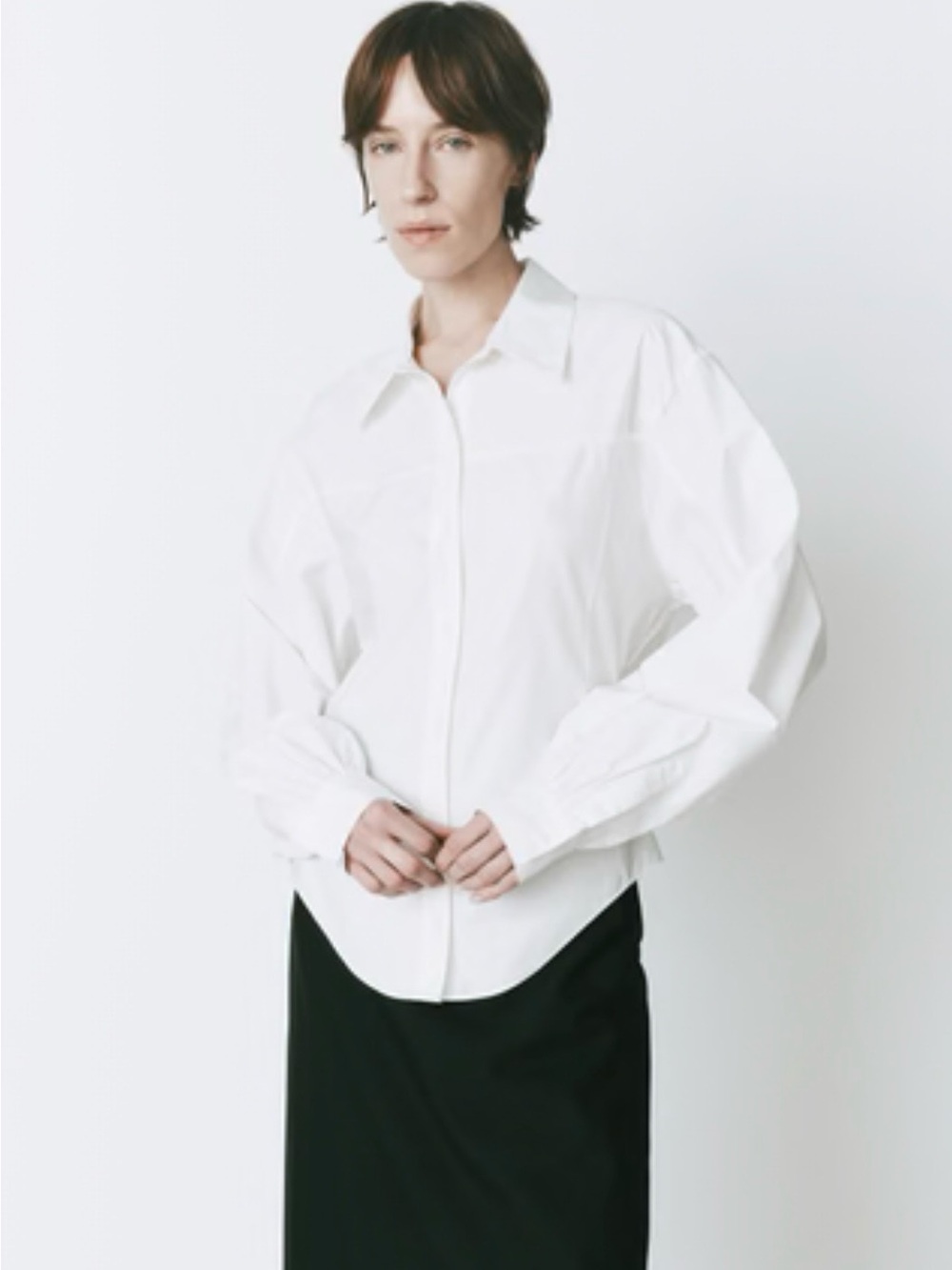 Premium White Button-Down Shirt - Unbranded